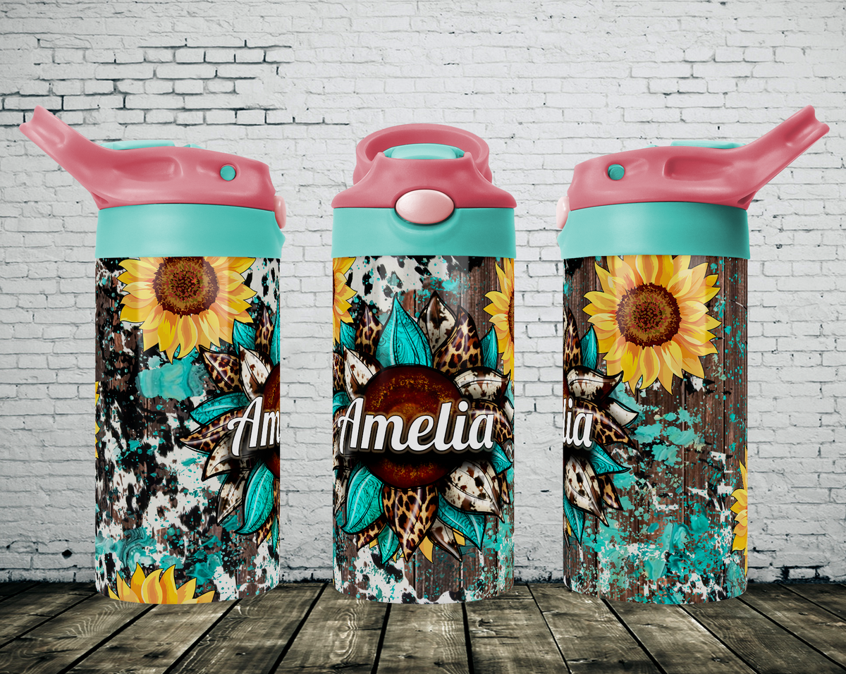 TUMBLER: Kids 12oz Stainless Steel Water Bottle – The Feathered Gypsy  Boutique
