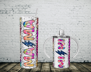 TUMBLER/SIPPY COMBO: 20 oz. Stainless Steel tumbler and 12 oz. Sippy combo